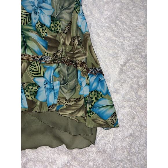 SLB Women’s Sz. M 100% Silk Lined Skirt. Pretty - Picture 2 of 9